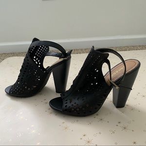 Black Cut Out Heels